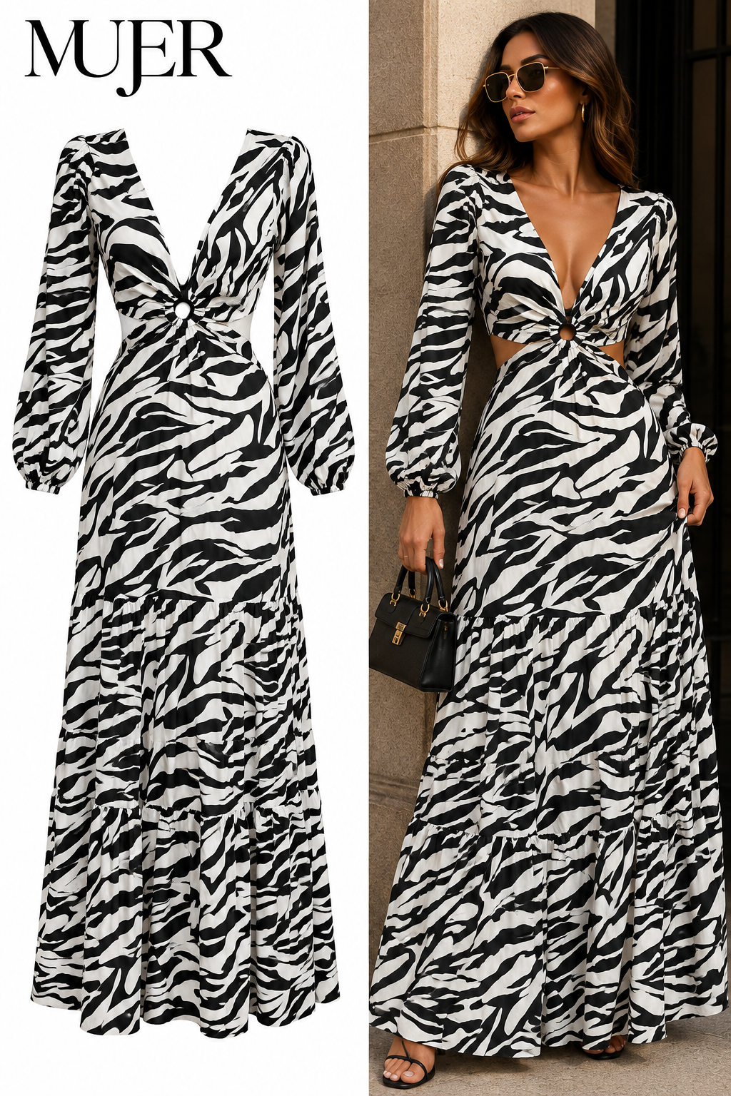 Vestido cebra