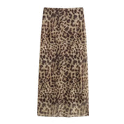 Falda Midi Leopardo