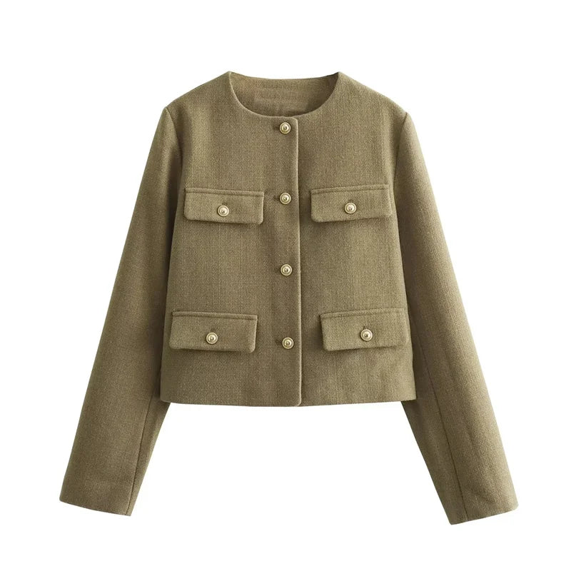 Chaqueta Corta Tweed