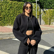 Cazadora Negra Chaqueta
