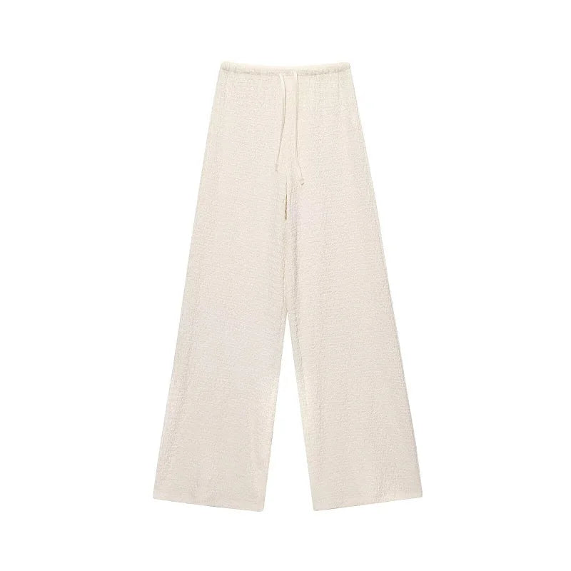 Conjunto de pantalones texturizados