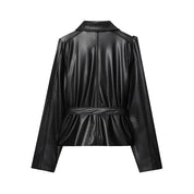 Gabardina Negra Motociclista