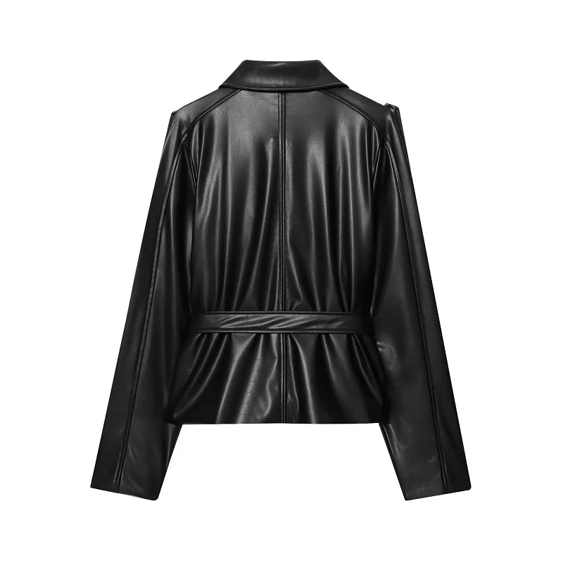 Gabardina Negra Motociclista