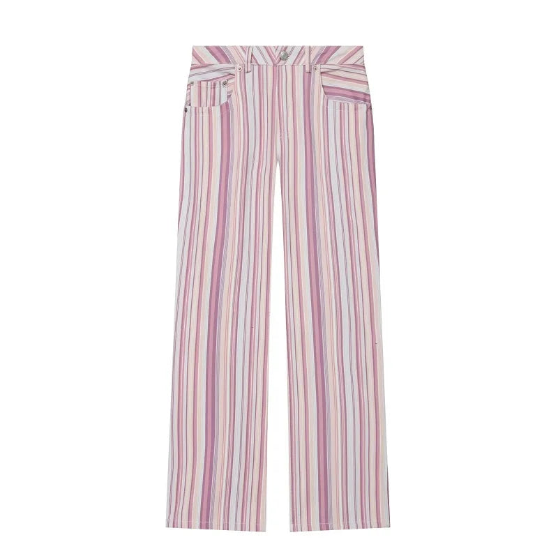 Pantalones Vaqueros a Rayas