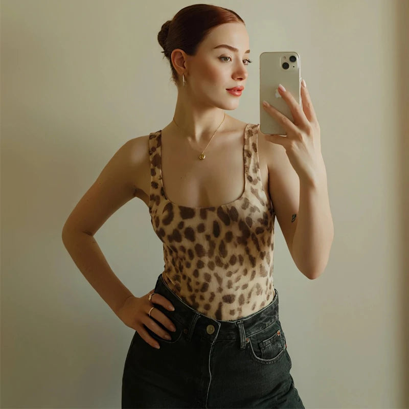 Body Leopardo Ajustado