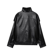 Chaqueta Piel Sintetica Negra