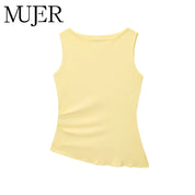 Top Fruncido Amarillo