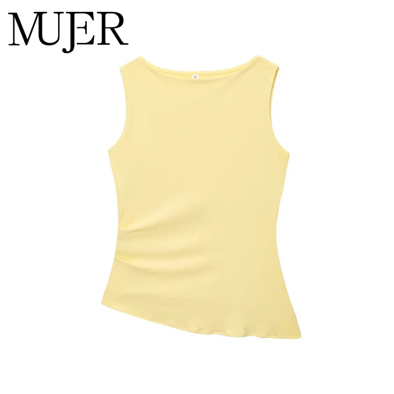 Top Fruncido Amarillo