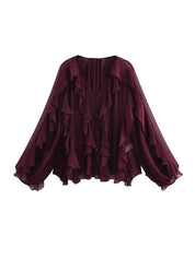 Blusas con volantes