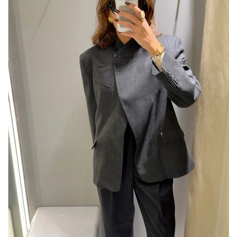 Blazer Sastreria Gris