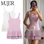 Mini Vestido Plisado