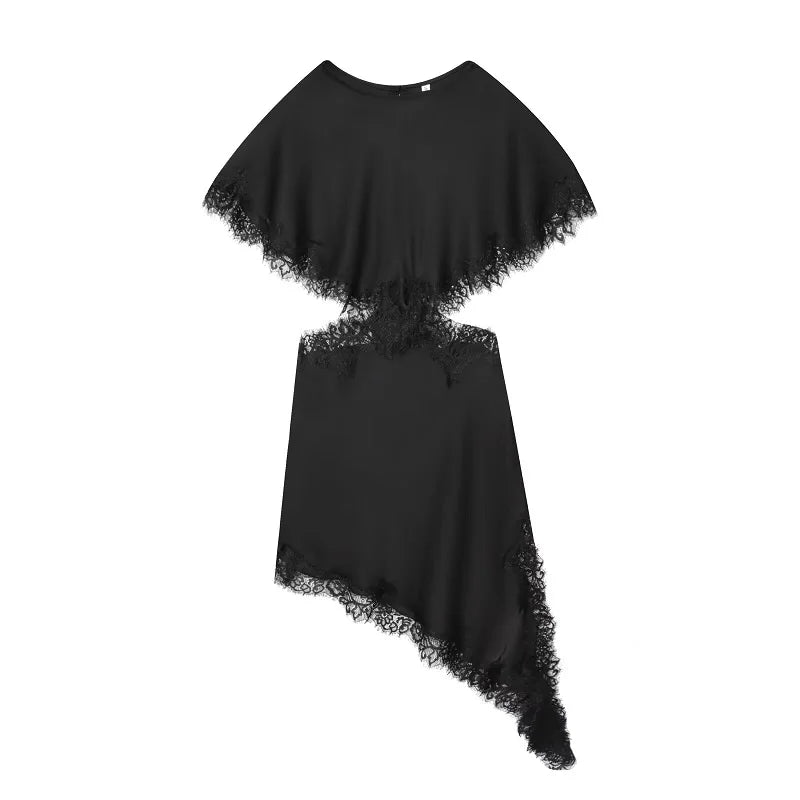 Vestido Encaje Recortes