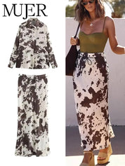 Falda Larga Estampada