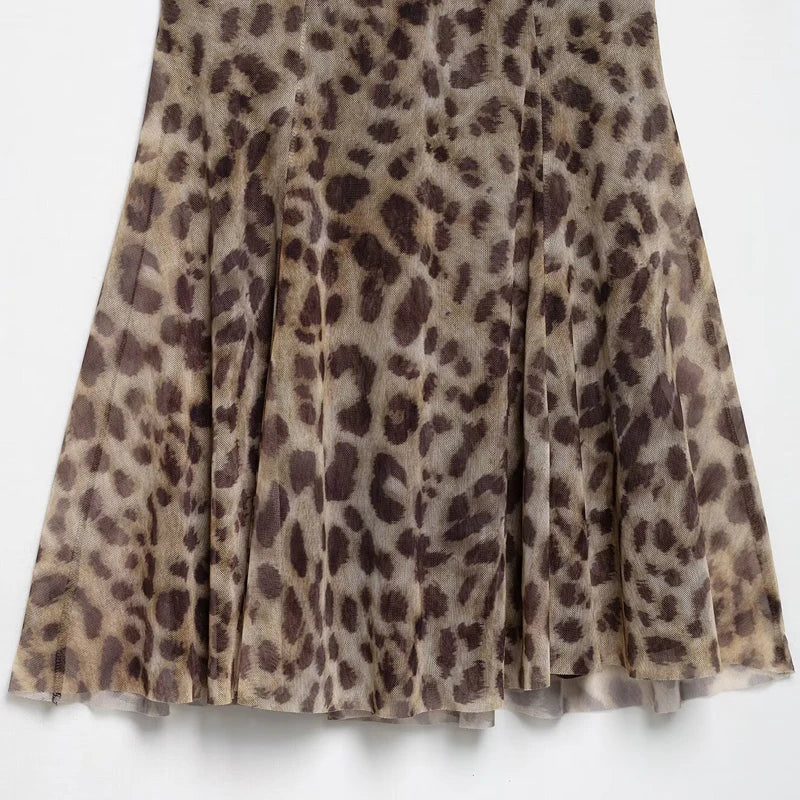 Vestido Tul Leopardo