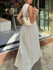 Vestido Largo Cremallera