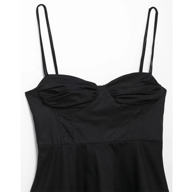 Top Corset Negro Espalda