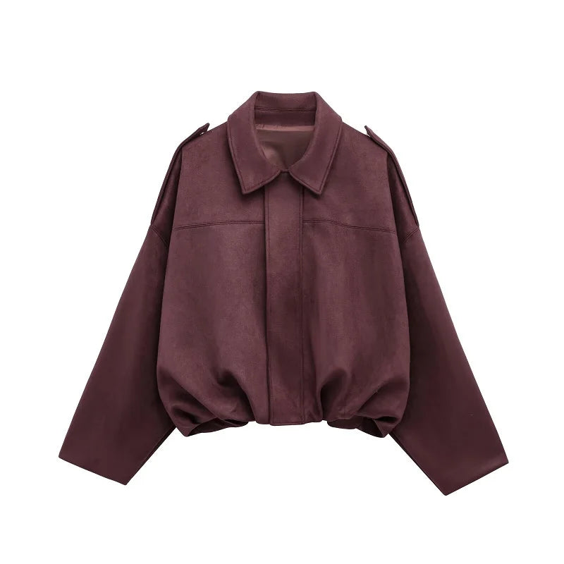 Chaqueta Bomber Gamuza