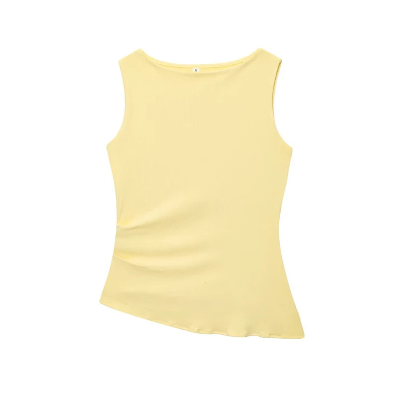 Top Fruncido Amarillo