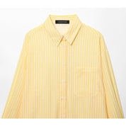 Camisa a rayas de gran tamaño