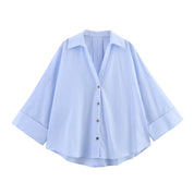 Camisa Oversize Azul