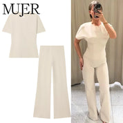 Conjunto Pantalon Ancho Top