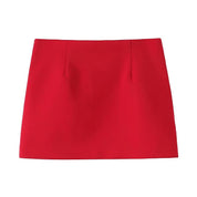 Minifalda Plisada Roja