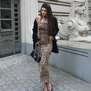 Top corto con estampado de leopardo