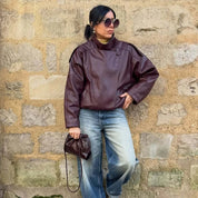 Chaqueta Cuero Sintetico