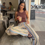Pantalones Vaqueros a Rayas