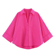 Camisa Oversize Azul