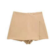 Falda Pantalon Asimetrica Marfil