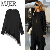 Blusa asimétrica para mujer