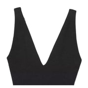 Body con corsé negro