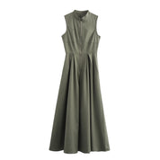 Vestido Largo Drapeado