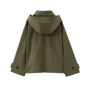 Gabardina Capucha Cortavientos