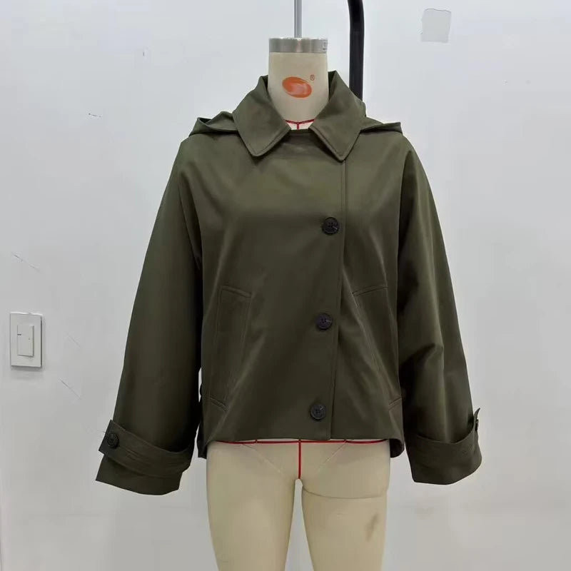 Gabardina Capucha Cortavientos