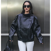 Chaqueta Piel Sintetica Oversize