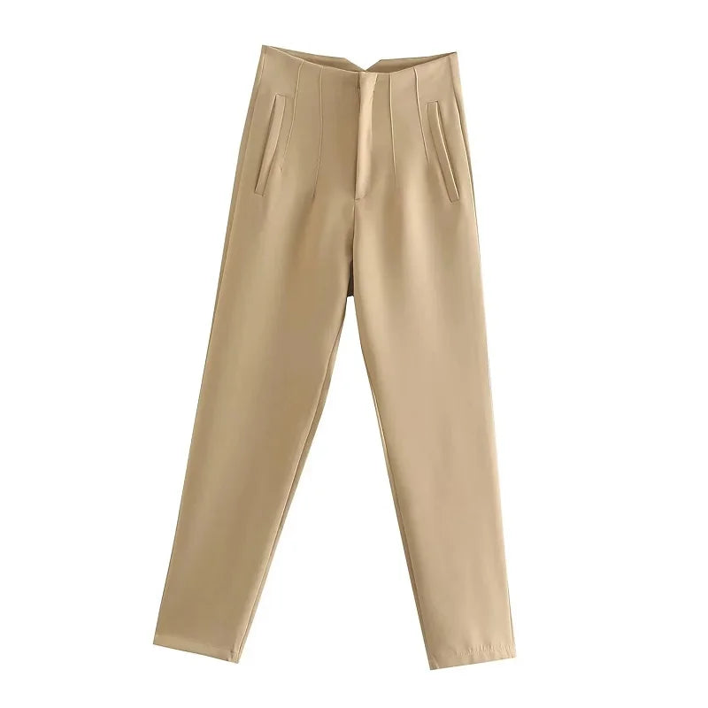 Pantalon Oficina Cintura Alta