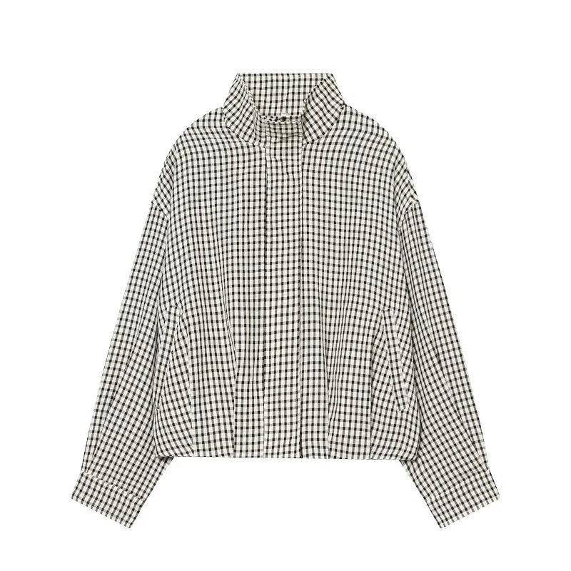 Chaqueta Bomber Cuadros