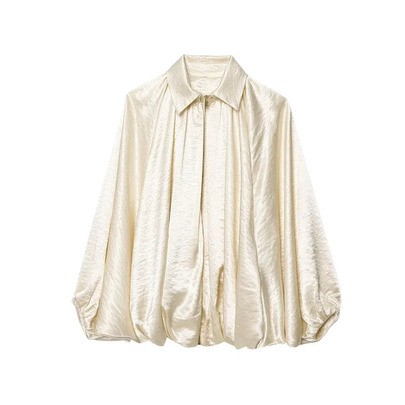 Chaqueta Bomber Fruncida