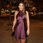 Vestido Corto Halter Sexy