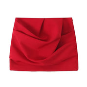 Minifalda Plisada Roja