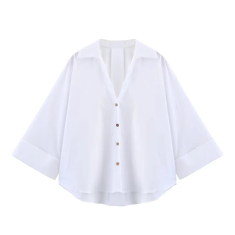 Camisa Oversize Azul