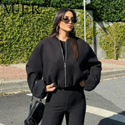 Cazadora Negra Chaqueta