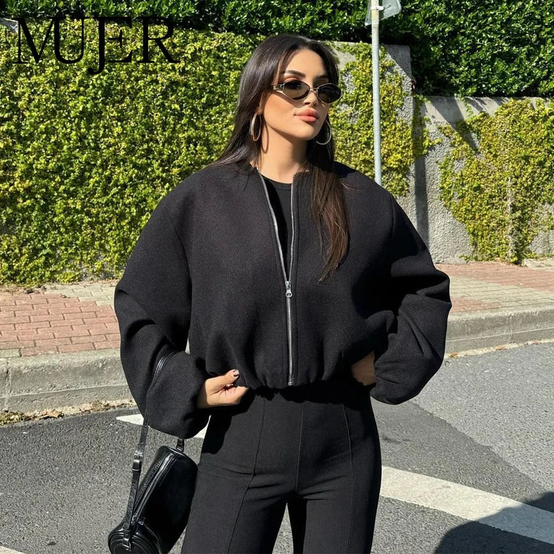 Cazadora Negra Chaqueta