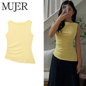 Top Fruncido Amarillo