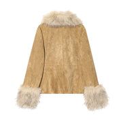 Chaqueta de piel sintética