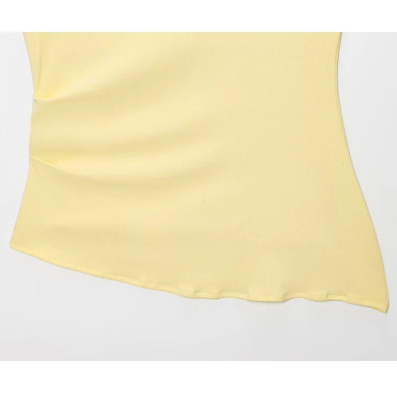 Top Fruncido Amarillo