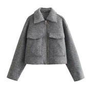 Chaqueta Tweed Corta