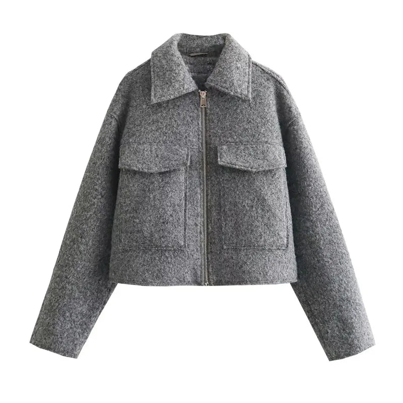 Chaqueta Tweed Corta